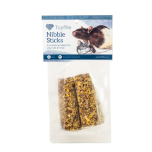 Rats Mice Pellets Treats: Rat & Mouse Nibble Sticks Twin Pack (REDUCED TO CLEAR)