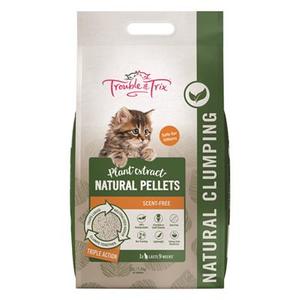 TROUBLE & TRIX NATURAL TOFU CAT LITTER PELLETS 15 LITRE