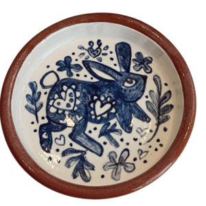 Ceramic Bowl - Folkloric Bunny