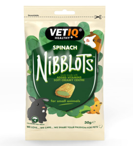 Pet Food And Treats: Nibblots Spinach 30g
