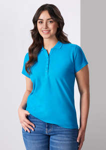Products: Womens Crew Short Sleeve Polo P400LS