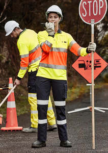 Taped Work Pants: Womens Bio Motion Taped Pant ZP720