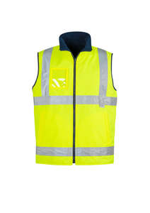 Vests Jackets: Mens Hi Vis Lightweight Waterproof Vest ZV358