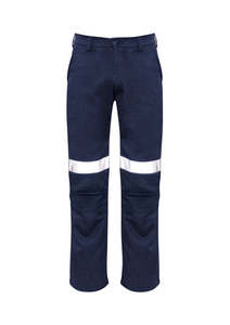 Flame Retardant Workwear: Mens Orange Flame Traditional Style Taped Work Pant ZP523
