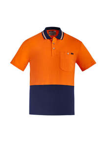 Mens Hi Vis Cotton Short Sleeve Polo ZH435