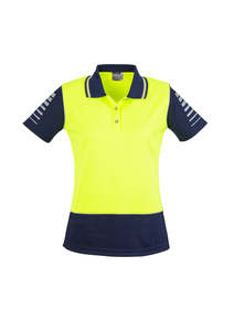 Womens Hi Vis Zone Short Sleeve Polo ZHL236