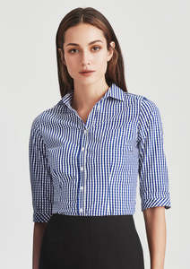 Womans Corporate Short Sleeve Shirts: Womens Springfield 3/4 Sleeve Shirt 43411