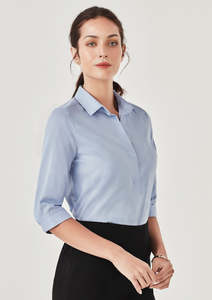 Womans Corporate Short Sleeve Shirts: Womens Charlie 3/4 Sleeve Shirt RS968LT