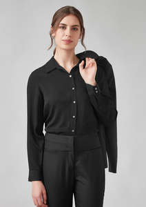 Womans Corporate Short Sleeve Shirts: Womens Evelyn Long Sleeve Shirt RU570LL