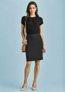 Womans Corporate Pants Skirts: Womens Cool Stretch Multi-Pleat Skirt 20115