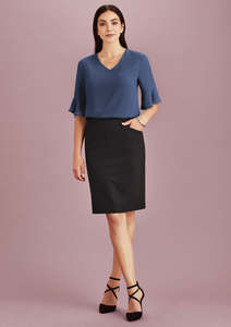 Womans Corporate Pants Skirts: Womens Siena Bandless Pencil Skirt 20717