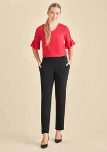 Womans Corporate Pants Skirts: Womens Scuba Ponte Mid-rise Pull-on Pant RGP304L