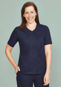 Womens Parks Zip Front Crossover Scrub Top CST240LS