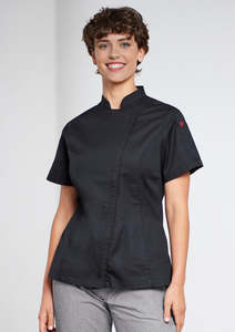 Womens Alfresco Short Sleeve Chef Jacket CH330LS