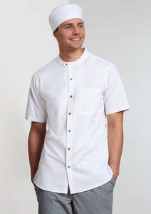 Mens: Mens Salsa Short Sleeve Chef Shirt CH329MS