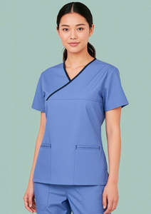 Womens: Women's Contrast Scrub Top