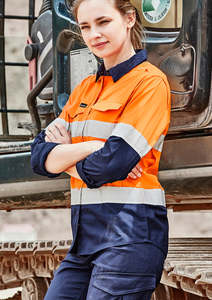 Womens: Womens Rugged Cooling Hi Vis Taped Long Sleeve Shirt