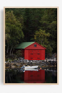 Travel Wall Art: White Boat Waiting