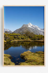 New Zealand Landscape Images: Still Water, Steep Sky