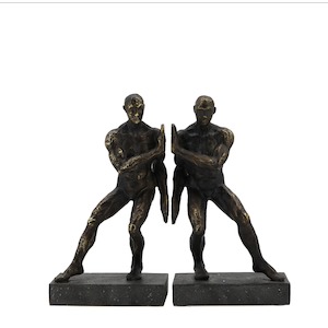 Hercules Bronze Figurine Bookends