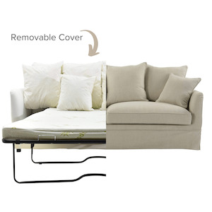 Furniture Best Sellers: Noosa 3 Seat Hamptons Sofa Bed Base & Cushion Inserts Only