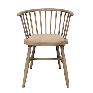 Noah Round Curved Strip Back Dining Chair (4 only left in stock)