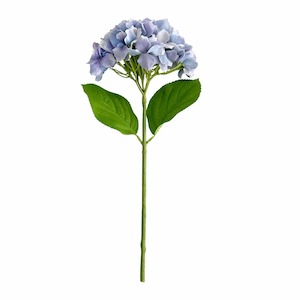Hailey Hydrangea Stem Soft Touch 50cm Blue