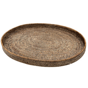 Serveware: Large Rattan Oval Tray 70cm