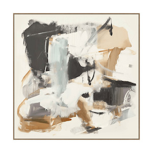 Paloma B Oak Framed Canvas - 120cm x 120cm