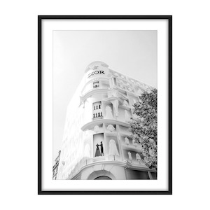 Dior Glass and Black Framed Print - 90cm x 120cm