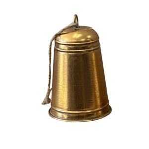 Large Antique Gold Dome Bell Decoration