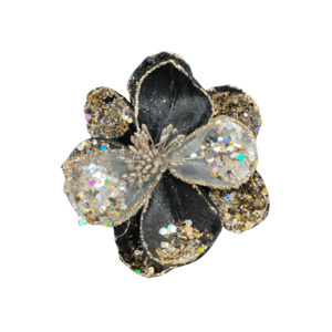 New Arrivals: Small Black Heirloom Lux Magnolia Christmas Decoration