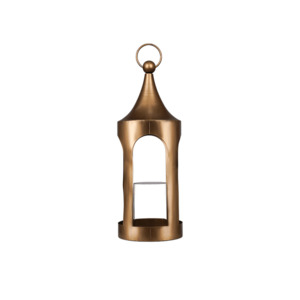 Small Brushed Gold Lantern