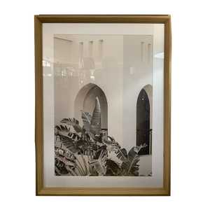 Havana A Glass Framed Art - Natural 80x60cm