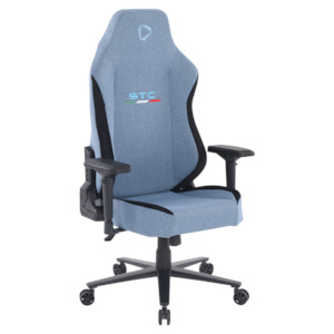 Gaming Chairs: ONEX STC Elegant XL Series Gaming Chair - Cowboy w/ Short pile linen fabric