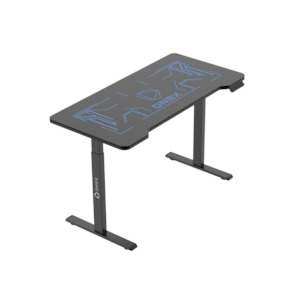 Gde: ONEX GDE1400G RGB Tempered Glass Electric Gaming Office Desk