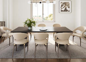 Eureka Chantilly, Upholstered Dining Chairs Set of 2