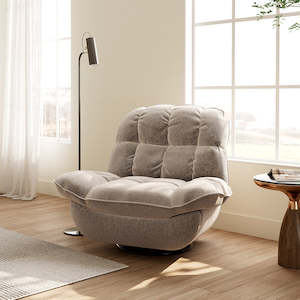 Eureka Home Office Furniture: Eureka Grayson Manual Recliner Chair Rocking Swivel with Storage
