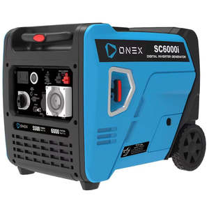 ONEX POWER SC6000i Inverter Generator - Max. 6.0kw w/ AC240v / 1 x 15A IP44, 1 x&hellip;
