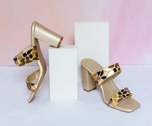Heels: Golden Espejo Heels