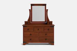 Nordic 9 Drawer Dresser & Mirror