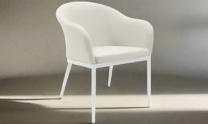 Dining Chairs: Ovolo Outdoor Dining Chair - Linen Taupe