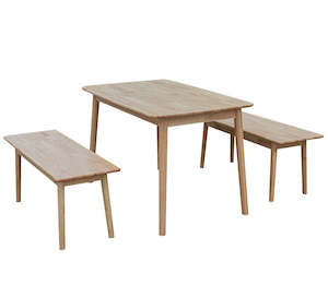 Dining Suites: Paris Dining Table with Two Benches