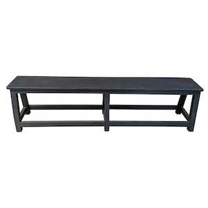 Harvest Wooden Bench - Black