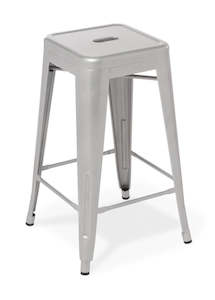 Barstools: Industry Kitchen Stool - Silver