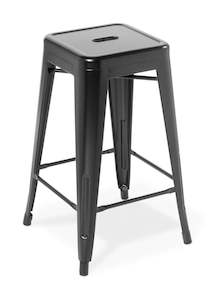 Barstools: Industry Kitchen Stool - Black