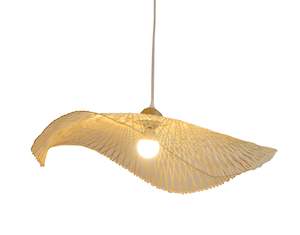 Chandelier Ceiling Light: Bamboo Pendant 65cm