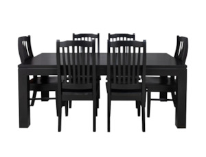 Dining Suites: Ada Black Dining Suite 7Pcs