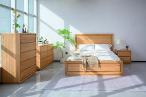 Kansas 5 Drawers Tallboy - Natural