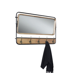 Mirror: Wall Mirror W/Coat Hook